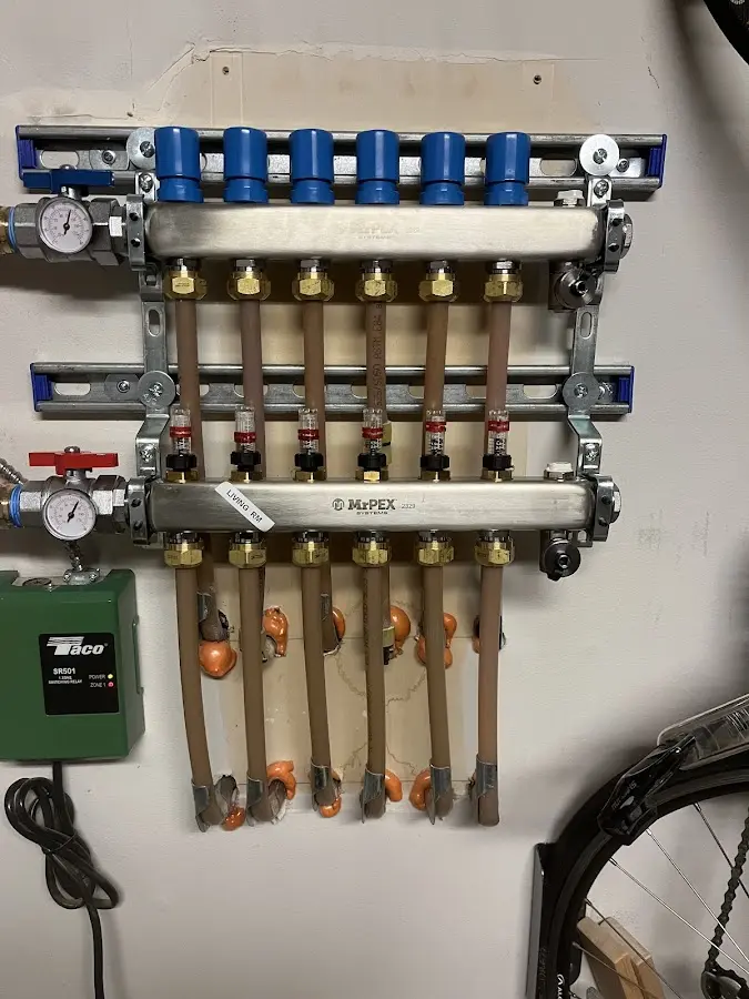 Plumber performing Gas Line Installation at a residential property in Apison